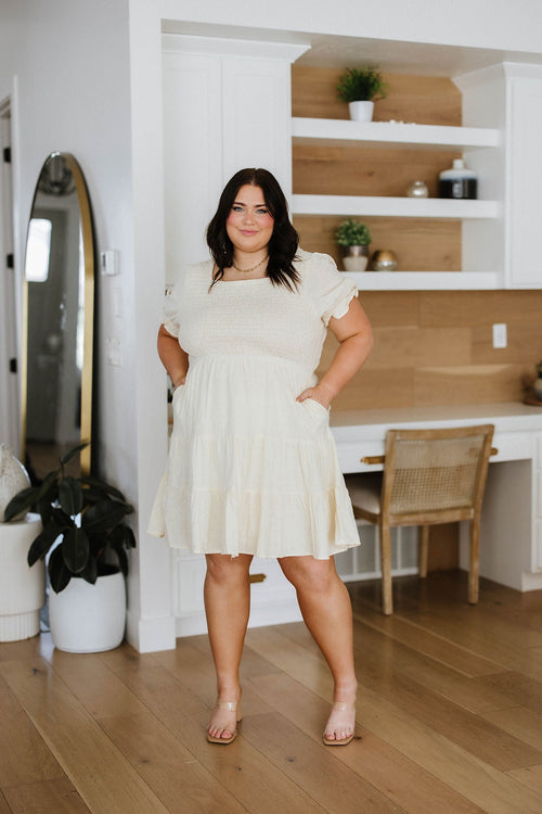 Cute Situation Square Neck Dress - Maple Row Boutique