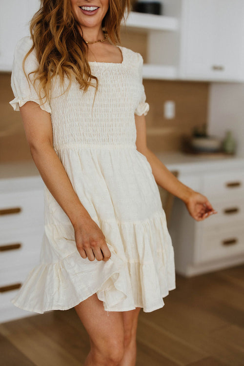 Cute Situation Square Neck Dress - Maple Row Boutique