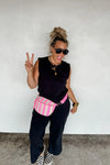 PREORDER: Stripe Terry Bum Bag - Maple Row Boutique