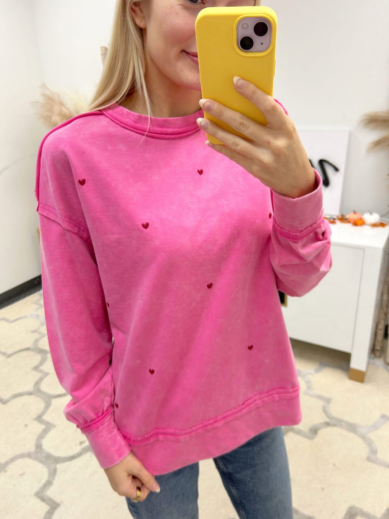Eat Your Heart Out CrewneckPullover - Maple Row Boutique