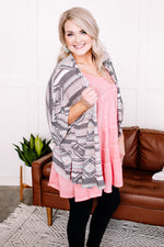 Spring To Mind Aztec Open Front Cardigan - Maple Row Boutique 