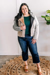 Corduroy Moto Jacket in Grey, Olive, Camel & Black - Maple Row Boutique 