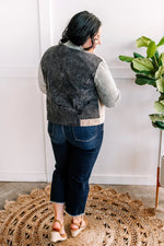 Corduroy Moto Jacket in Grey, Olive, Camel & Black - Maple Row Boutique 