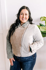 Corduroy Moto Jacket in Grey, Olive, Camel & Black - Maple Row Boutique 