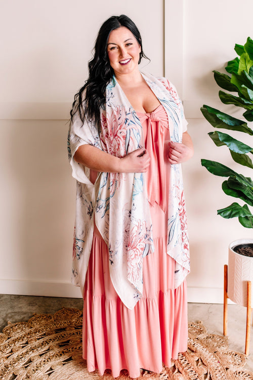 Maxi Dress In Soft Pink Carnation - Maple Row Boutique 