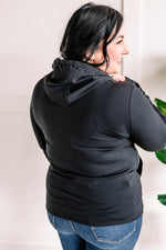 Active Wear Hoodie In Black **REGULAR SIZES ONLY**
