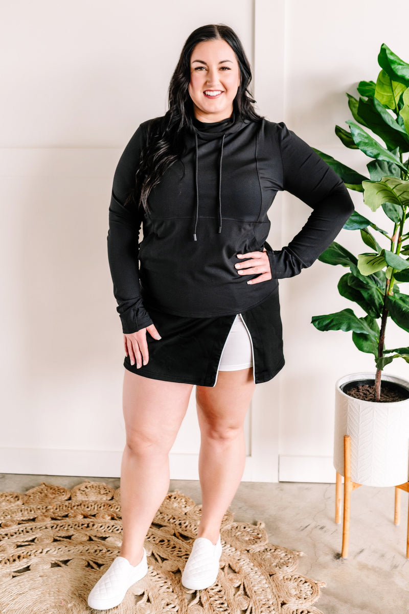 Active Wear Hoodie In Black **REGULAR SIZES ONLY**