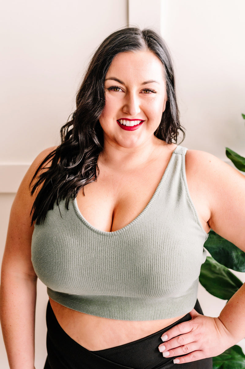 Ultra Soft Brami In Sage - Maple Row Boutique 