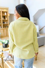 Daydreams Shacket in Yellow - Maple Row Boutique 