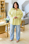 Daydreams Shacket in Yellow - Maple Row Boutique 
