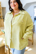Daydreams Shacket in Yellow - Maple Row Boutique 
