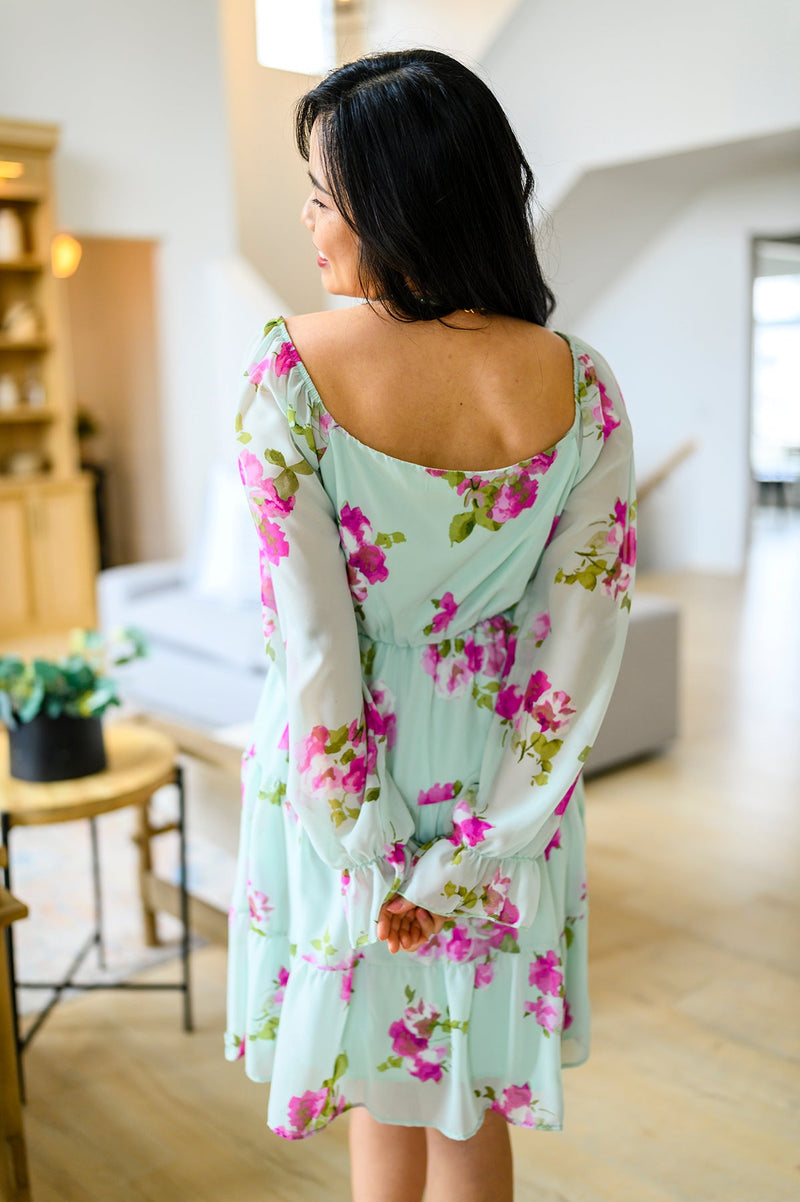 Delightfully Yours Floral Dress - Maple Row Boutique