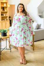Delightfully Yours Floral Dress - Maple Row Boutique