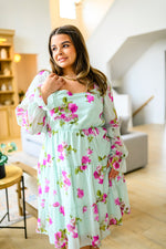 Delightfully Yours Floral Dress - Maple Row Boutique