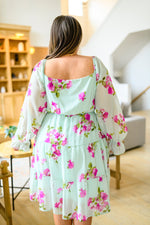 Delightfully Yours Floral Dress - Maple Row Boutique