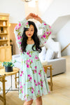 Delightfully Yours Floral Dress - Maple Row Boutique
