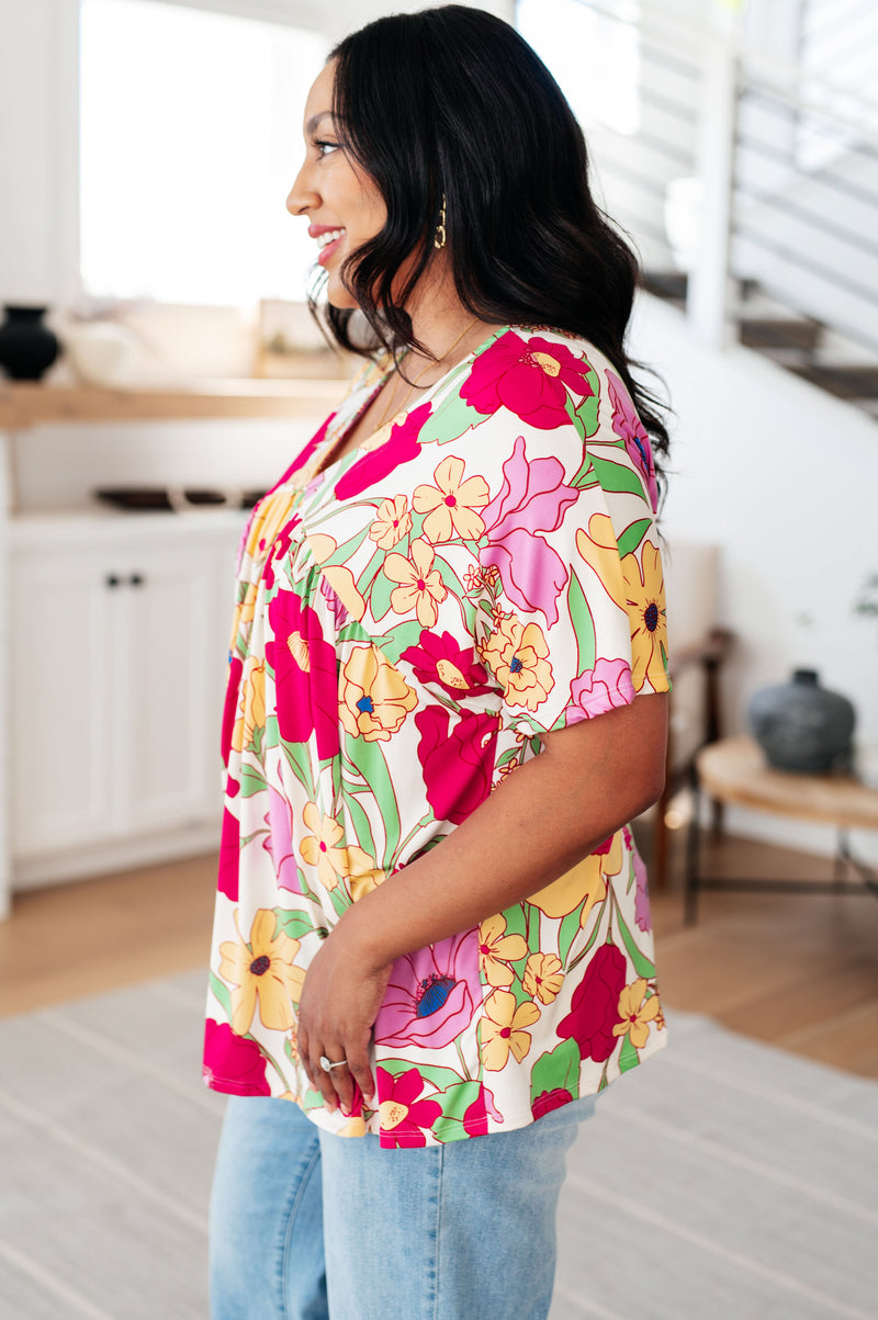 Do It Anyways Floral Top - Maple Row Boutique 