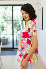 Do It Anyways Floral Top - Maple Row Boutique 