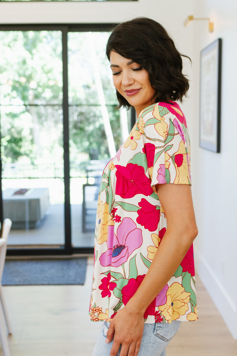 Do It Anyways Floral Top - Maple Row Boutique 