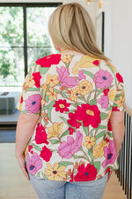 Do It Anyways Floral Top - Maple Row Boutique 