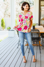 Do It Anyways Floral Top - Maple Row Boutique 