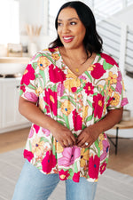 Do It Anyways Floral Top - Maple Row Boutique 