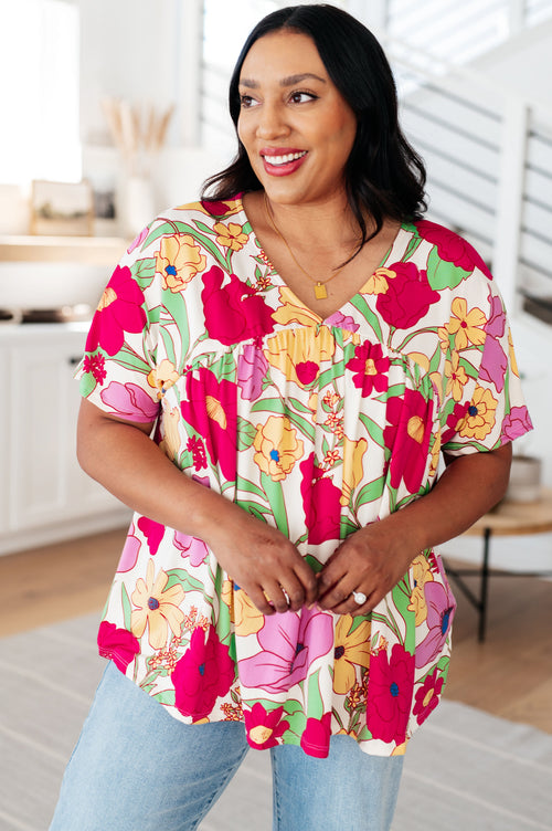 Do It Anyways Floral Top - Maple Row Boutique 