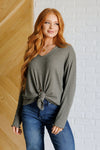 Don't Be Careless Ribbed Knit Top - Maple Row Boutique 
