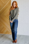 Don't Be Careless Ribbed Knit Top - Maple Row Boutique 