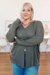 Don't Be Careless Ribbed Knit Top - Maple Row Boutique 