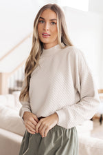 Don't Change Anything Mock Neck Pullover - Maple Row Boutique