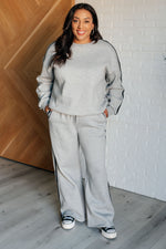 Don't Get Stuck Stripe Detail Sweatpants - Maple Row Boutique 
