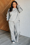 Don't Get Stuck Stripe Detail Sweatshirt - Maple Row Boutique 