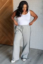 Don't Get Stuck Stripe Detail Sweatpants - Maple Row Boutique 