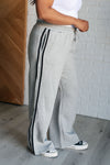 Don't Get Stuck Stripe Detail Sweatpants - Maple Row Boutique 