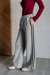 Don't Get Stuck Stripe Detail Sweatpants - Maple Row Boutique 