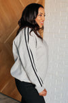 Don't Get Stuck Stripe Detail Sweatshirt - Maple Row Boutique 