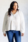 Don't Waffle About Waffle Knit Hoodie - Maple Row Boutique 