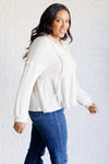 Don't Waffle About Waffle Knit Hoodie - Maple Row Boutique 