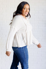Don't Waffle About Waffle Knit Hoodie - Maple Row Boutique 