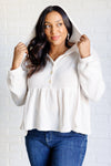 Don't Waffle About Waffle Knit Hoodie - Maple Row Boutique 