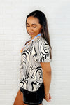 Don't Want to Wait Zebra Print Top - Maple Row Boutique