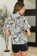 Don't Want to Wait Zebra Print Top - Maple Row Boutique