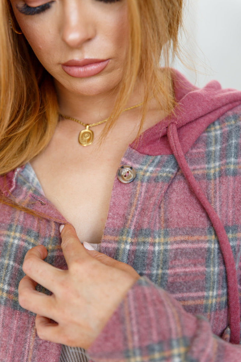 Down in the Valley Hooded Shacket - Maple Row Boutique 