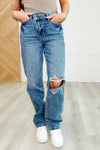 Dylan High Rise Rigid Magic Criss-Cross Waistband Straight Jeans - Maple Row Boutique