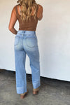 PREORDER: The Leni Wide Cuff Jean - Maple Row Boutique