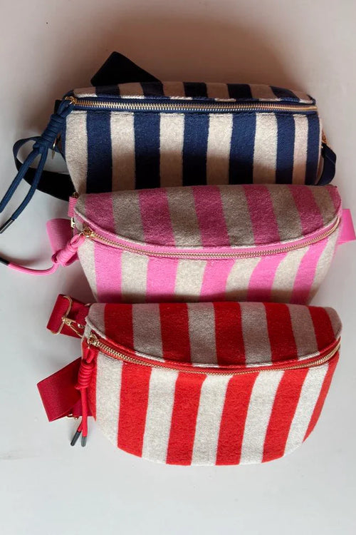 PREORDER: Stripe Terry Bum Bag - Maple Row Boutique
