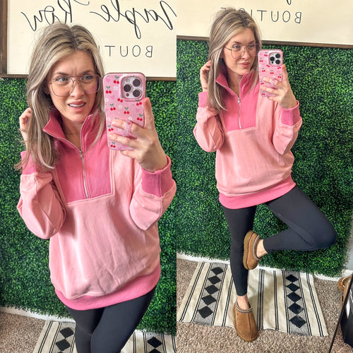 Bailey Half Zip Pullover - Maple Row Boutique