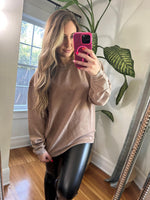 Corded Crew Sweatshirt Fall Colors - Maple Row Boutique 