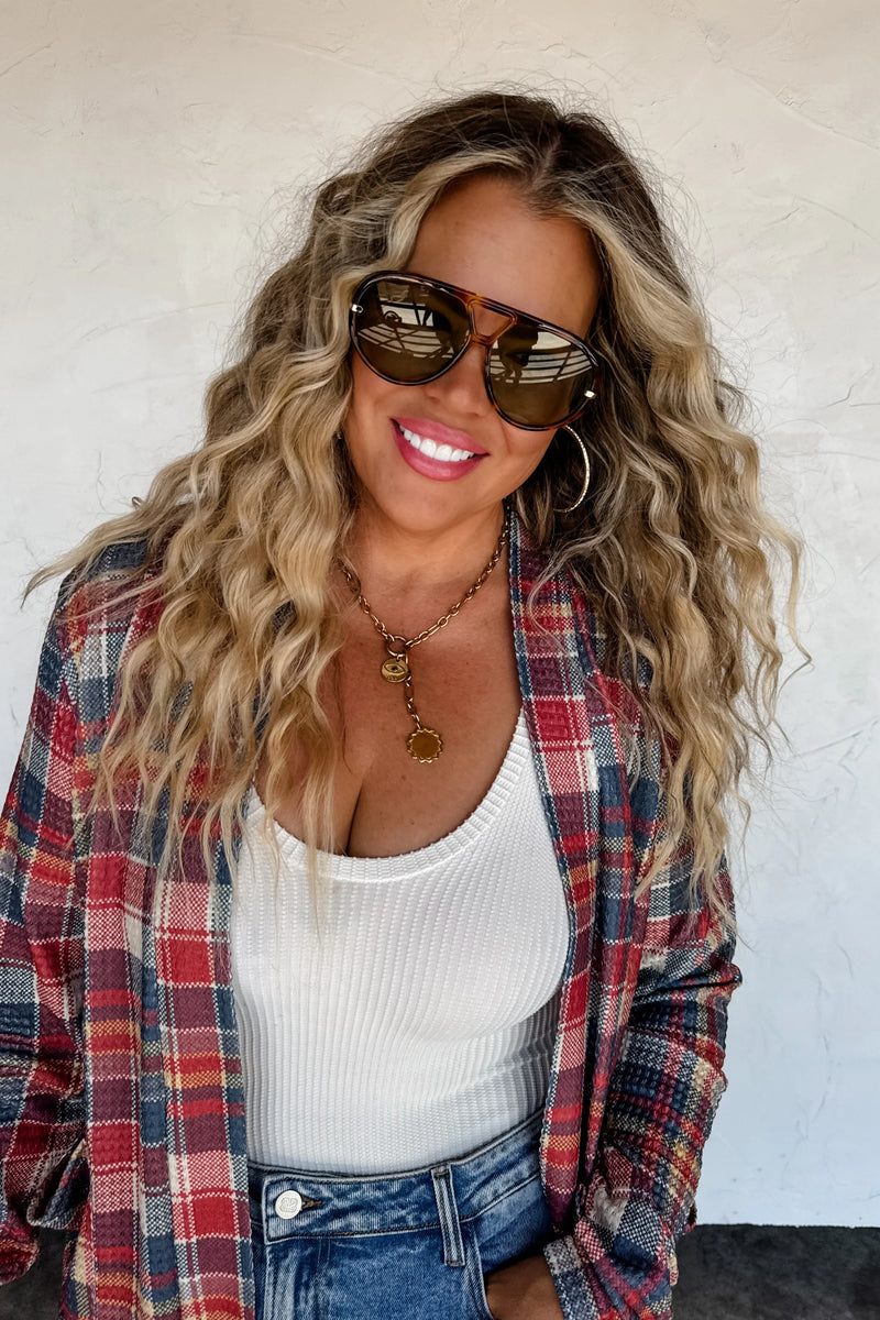 PREORDER: Plaid Lola Cardigans - Maple Row Boutique